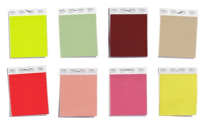Pantone Spring 2018 Warm undertone colours